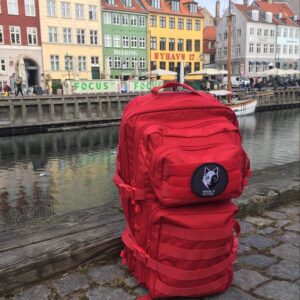 Rød Pige Skoletaske | 3-9 Klasse