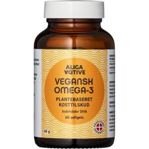 ALIGA AQTIVE Vegansk Omega-3, softgel kapsler - 60 kap