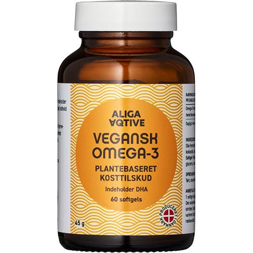 ALIGA AQTIVE Vegansk Omega-3, softgel kapsler - 60 kap