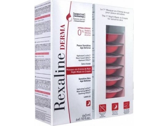 Rexaline Rexaline Derma Night Mask-In-Cream Ansigtsmaske 6X3ml