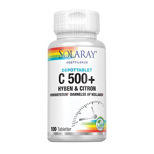 Solaray C-vitamin C500 Hyben og Citron - 100 stk.
