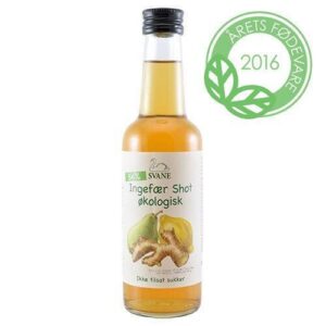 Svane Ingefær shot m pære & citron Ø, 250ml.