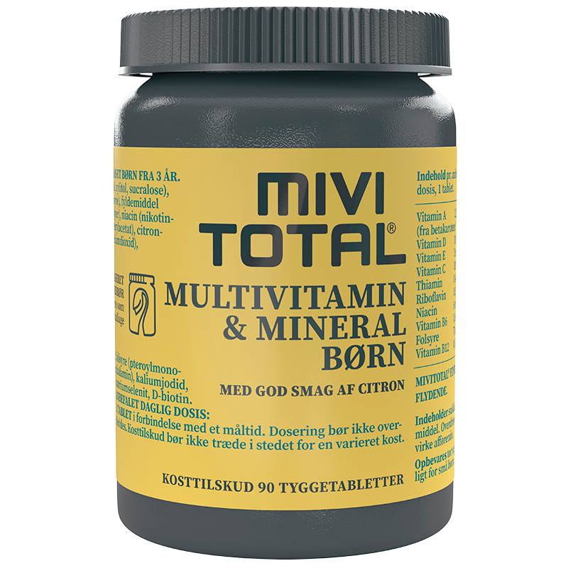 MIVITOTAL Multivitamin Børn (90 tyggetabl)