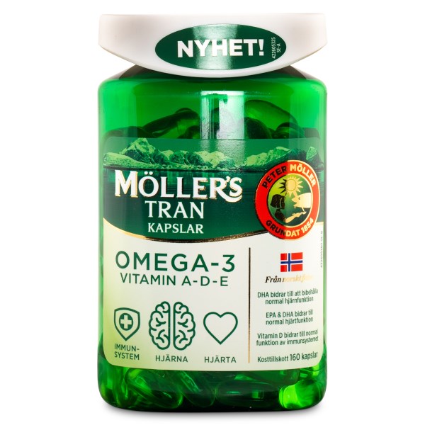 Möllers Omega-3, 160 kapsler