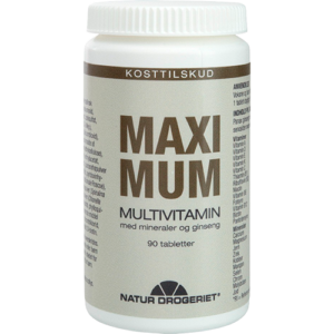 Natur Drogeriet Maximum Med Ginseng (90 tabletter)