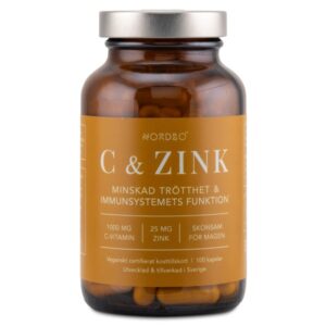 Nordbo C-vitamin & Zink, 100 kapsler
