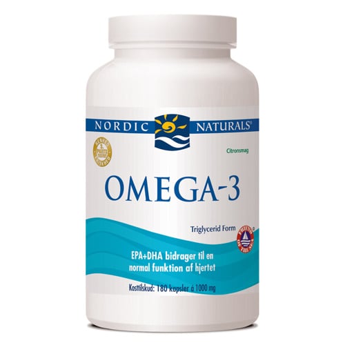 Nordic Naturals Omega-3 med Citrussmag (180 kapsler)