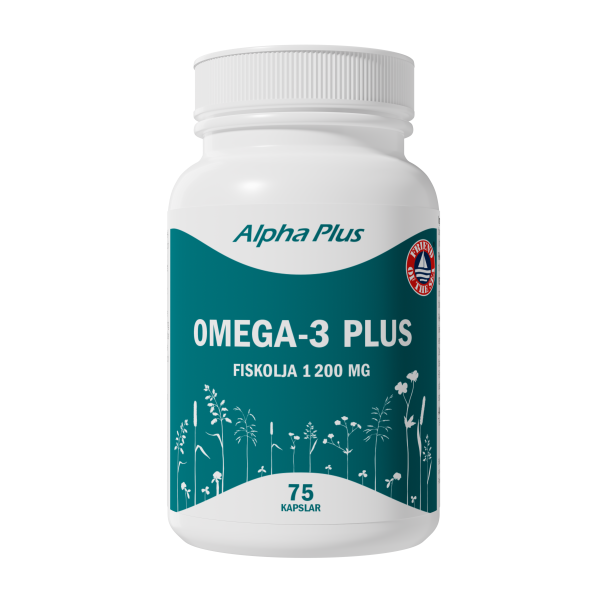 Omega-3 Plus 75 kapslar Alpha Plus