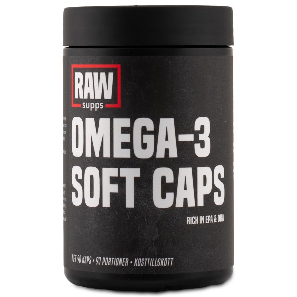 RAW Omega-3 Soft Caps, 90 kapsler