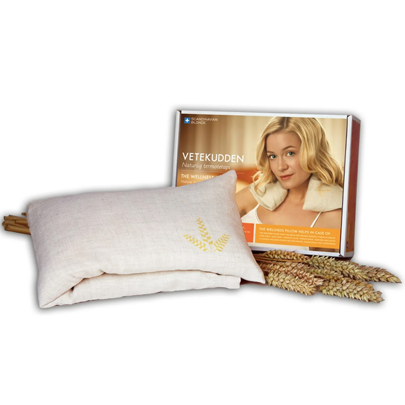 Scandinavian Blonde Wheat Pillow - Luksus varmepude til muskel- og ledsmerter