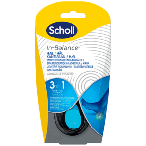 Scholl In-Balance Smertelindrende Indlægssål Hæl, S: Str 37-39,5 (2 stk)