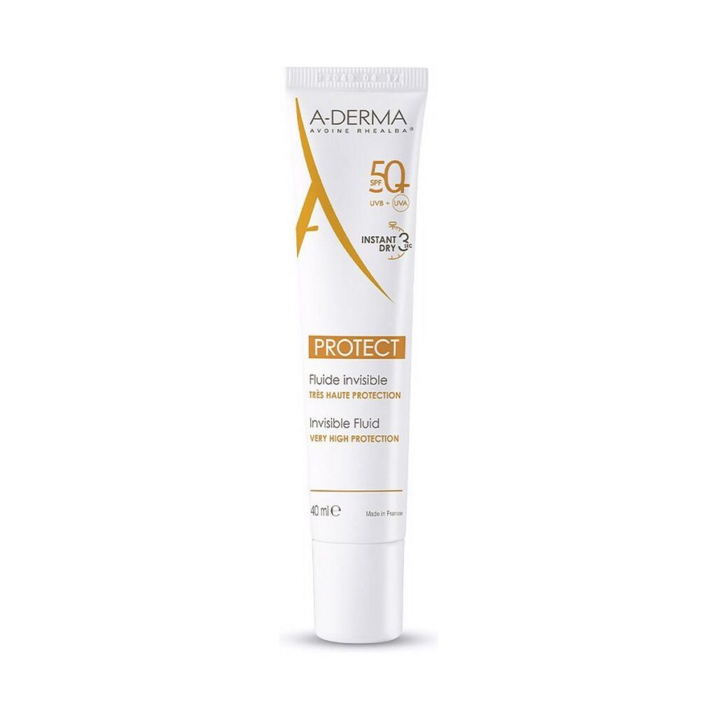 A-Derma Protect Fluide Invisible SPF 50+ - solcreme til ansigt 40 ml