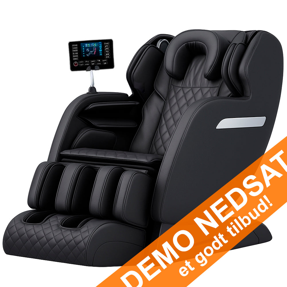 SPAR - DEMO MODEL: Massagestol 4D Luksus+ med SL-teknologi, Varmeterapi, Stemme Kontrol & Touchskærm - Model A7