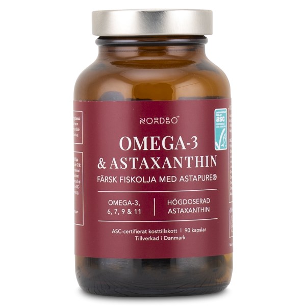 Nordbo Omega-3 & Astaxanthin, 90 kapsler