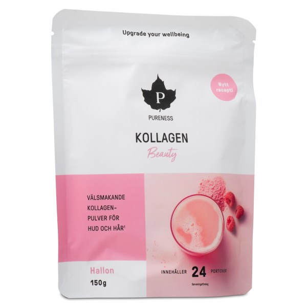 Pureness Kollagen Beauty Pulver, Hindbær, 150 g