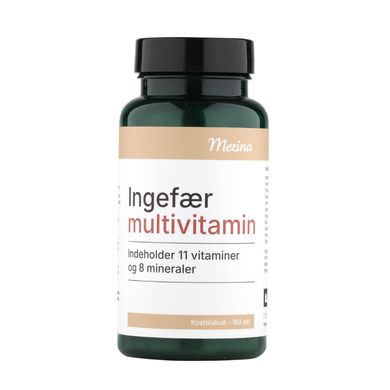 Mezina Ingefær + Multivitamin (180 tabl)