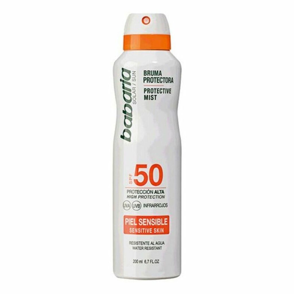 Solcreme spray SPF 50 Babaria Solar Piel Sensible 200 ml
