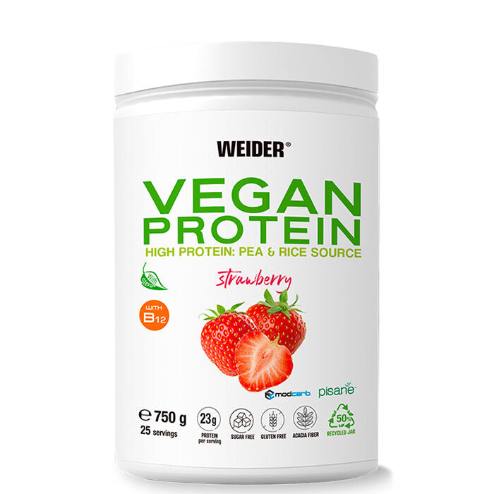 Veganskt Proteinpulver 750 g - Strawberry