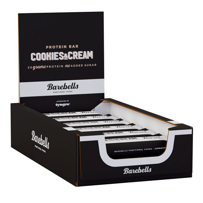 12 x Barebells Proteinbar 55 g - Cookies & Cream