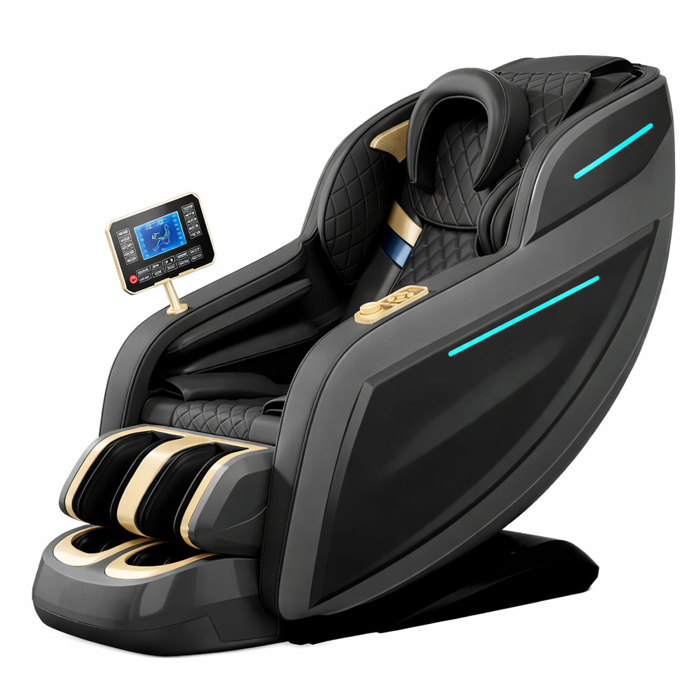 Massagestol 3D med kropsscanning, SL-skinne, lufttryksmassage, varme i ben/lænd & Zero Gravity