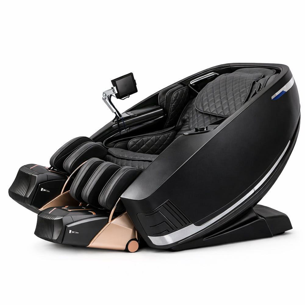 Massagestol 4D kropsscanning, Dual Zone Stretching, 32 airbags, varme i ben/læn & Zero Gravity