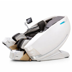 Massagestol 4D kropsscanning, Dual Zone Stretching, 32 airbags, varme i lænd/ben & Zero Gravity