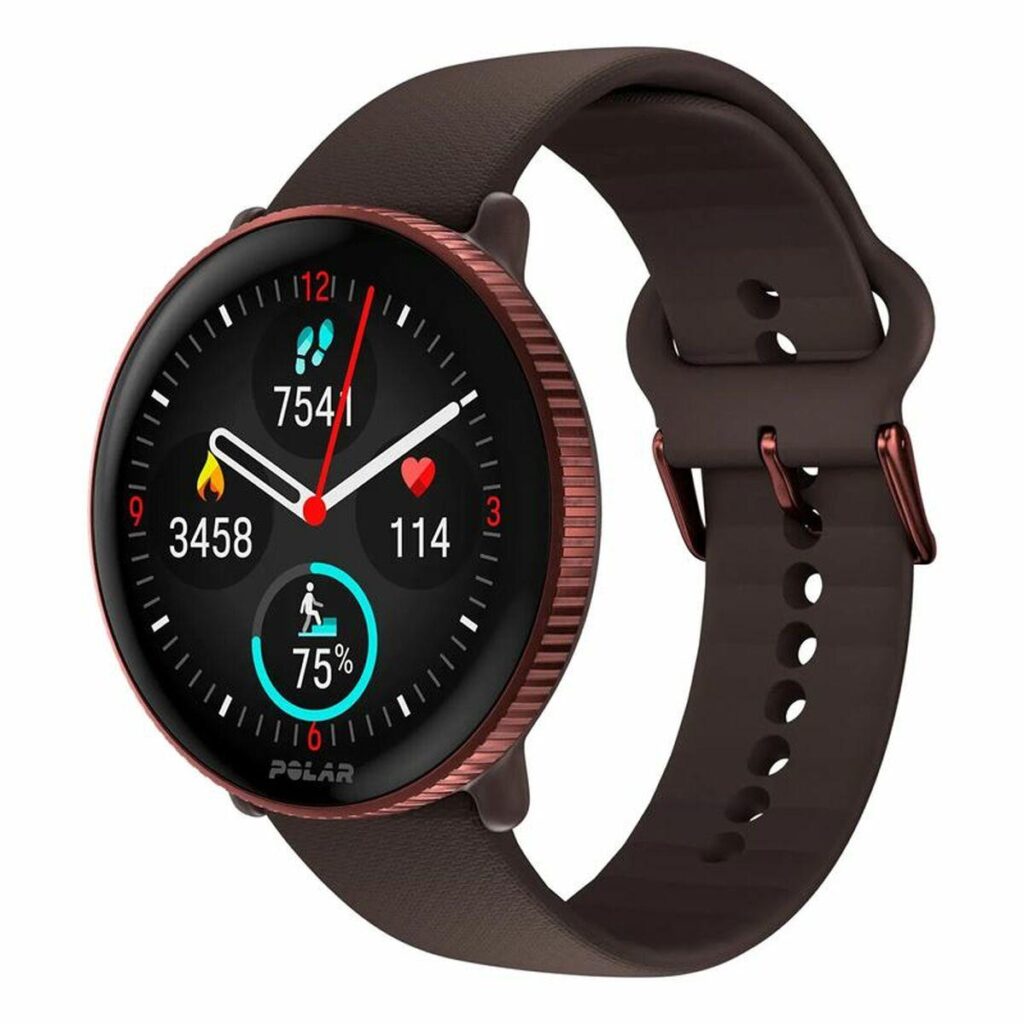 Polar Ignite 3 smartwatch 1,28" - brun silikone, GPS og pulsmåling