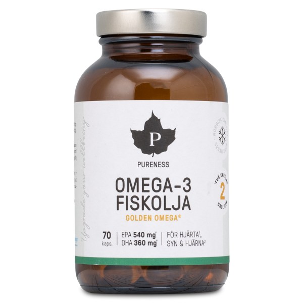 Pureness Omega-3 Fiskeolie, 70 kapsler