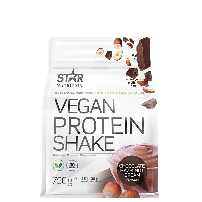 Vegan Protein Shake Veganskt Proteinpulver 750 g - Chocolate Hazelnut